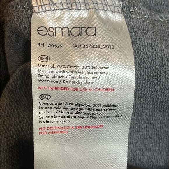Esmara by Heidi Klum Sweat off the Stress Pullover Hoodie Size L (12/14) - Picture 5 of 5